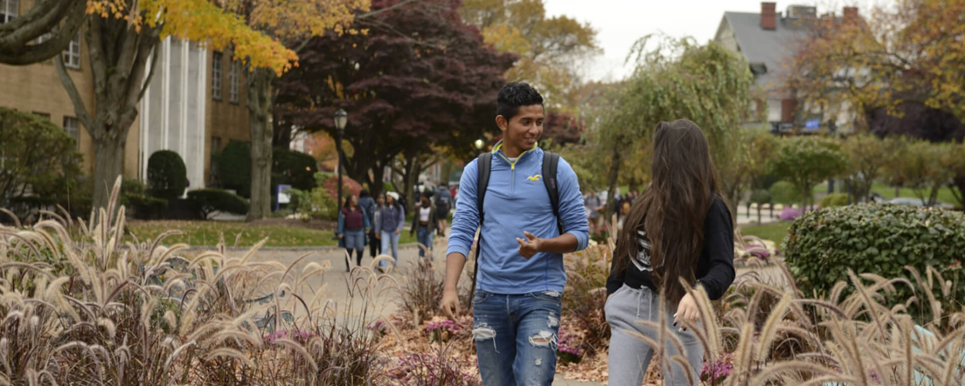 students having a great college experience